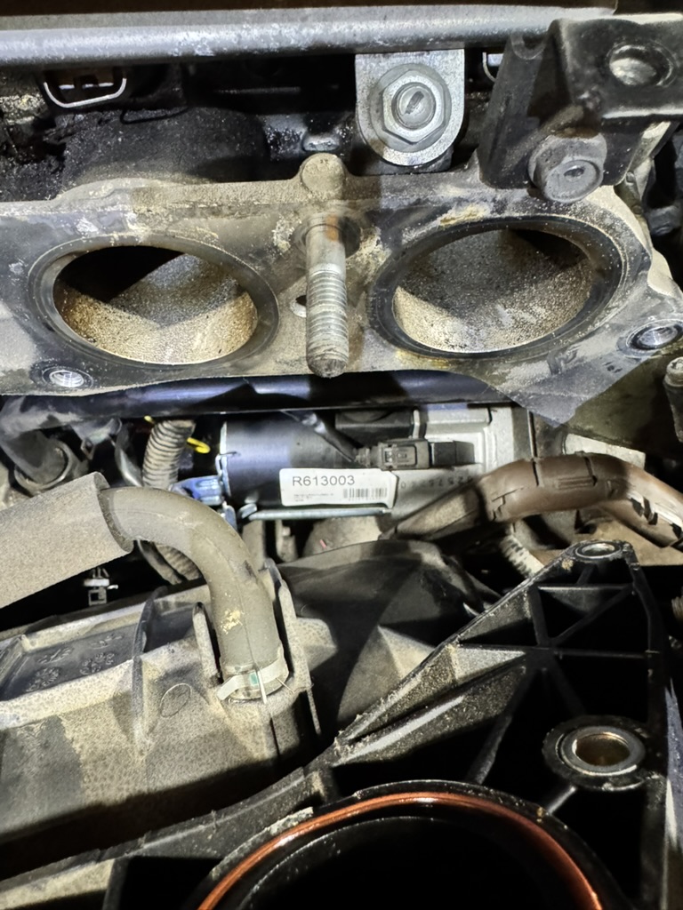 Engine intake repair work