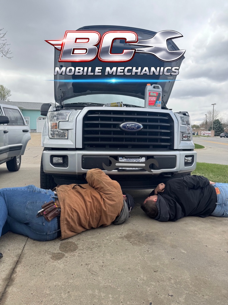 BC Mobile Mechanics branded truck service photo